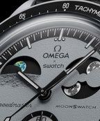 Omega Speedmaster Moonswatch greyBlack with black belt
