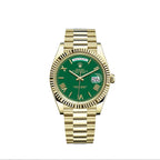 Rolex Day Date Gold Green Dial 40mm Japanese Automatic Mens Watch