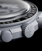 Omega Speedmaster Moonswatch greyBlack with black belt