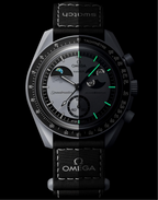 Omega Speedmaster Moonswatch greyBlack with black belt
