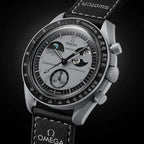 Omega Speedmaster Moonswatch greyBlack with black belt