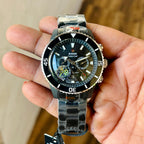 RADO CAPTAIN COOK JAPAN AUTOMATIC HIGH PREMIUM QUALITY FULL BLACK METAL BELT