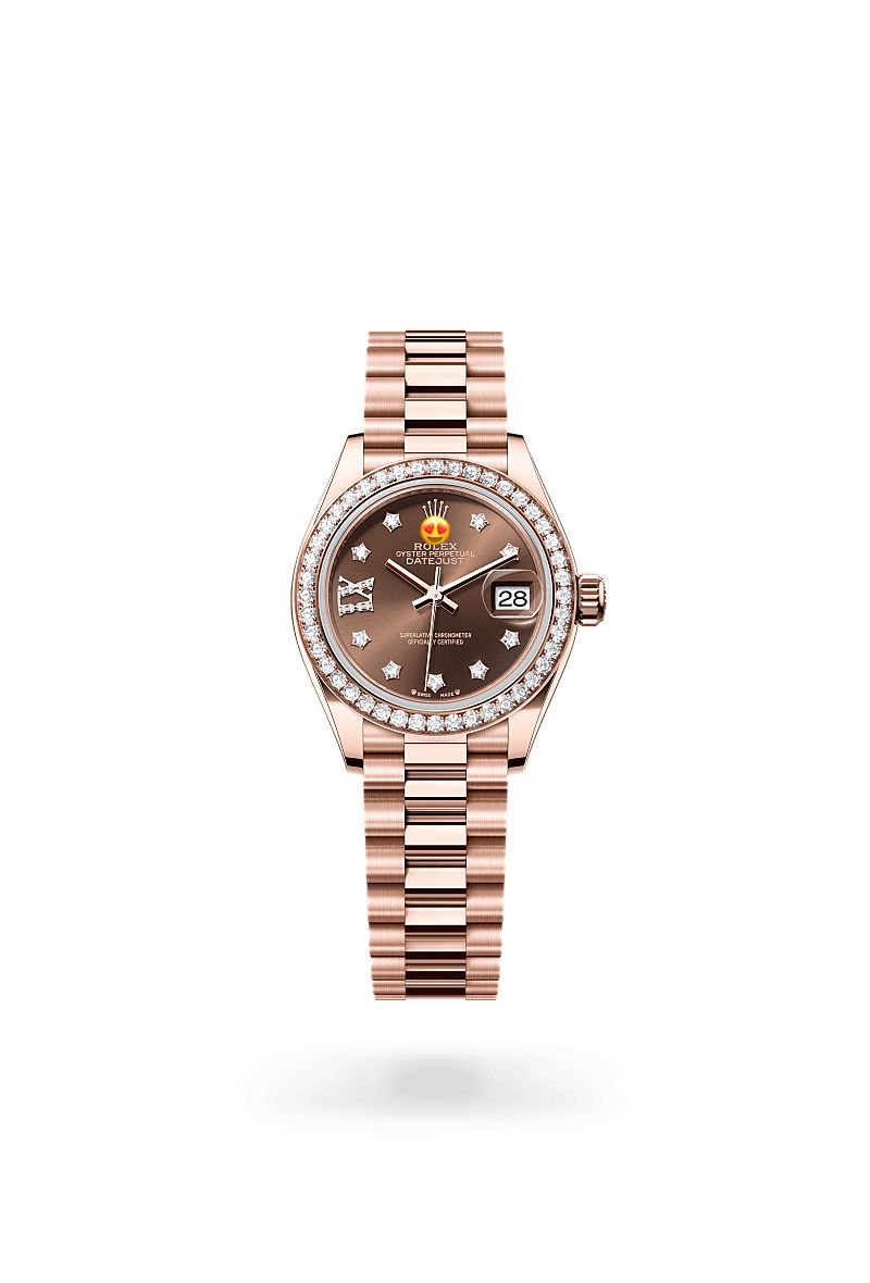 Role* Lady-Datejust
Oyster, 28 mm, Everose gold and diamonds (Automatic)