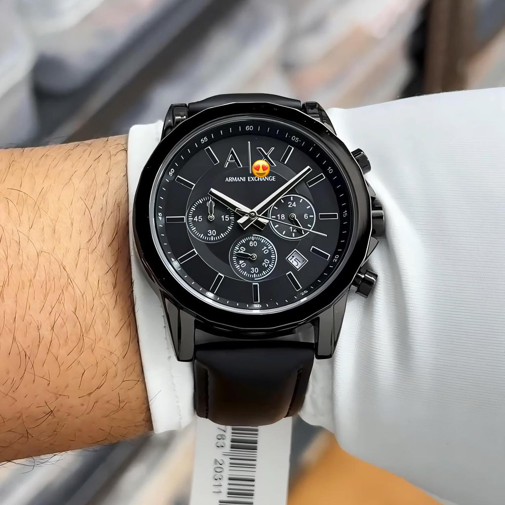 Arm*ni Excha*ge A*2098 Z-Black With Original Packing