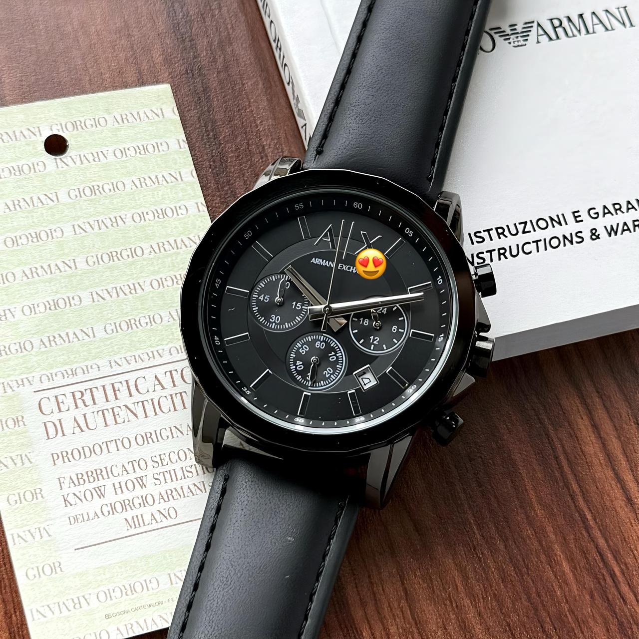 Arm*ni Excha*ge A*2098 Z-Black With Original Packing