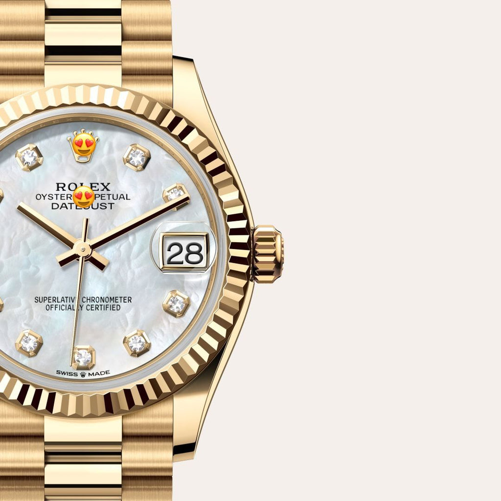 Role* Date just Woman Oyster, 31 mm, yellow gold (Automatic) Zr Quality